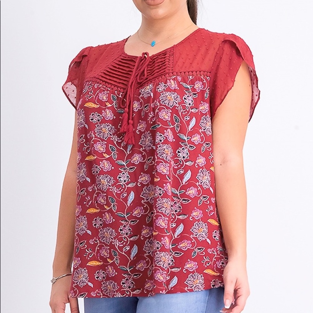 Daniel Rainn Sitchfix Exclusive Saharey Tassel Knit Rayon Top